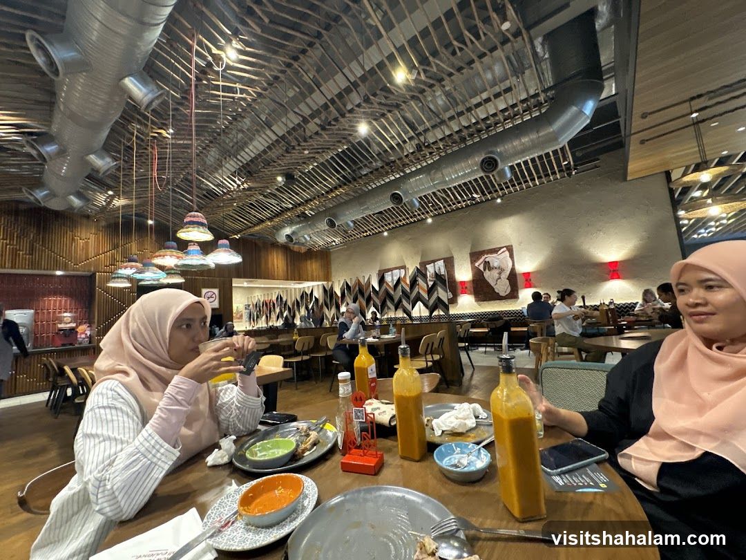 Restaurant Interior with Diners