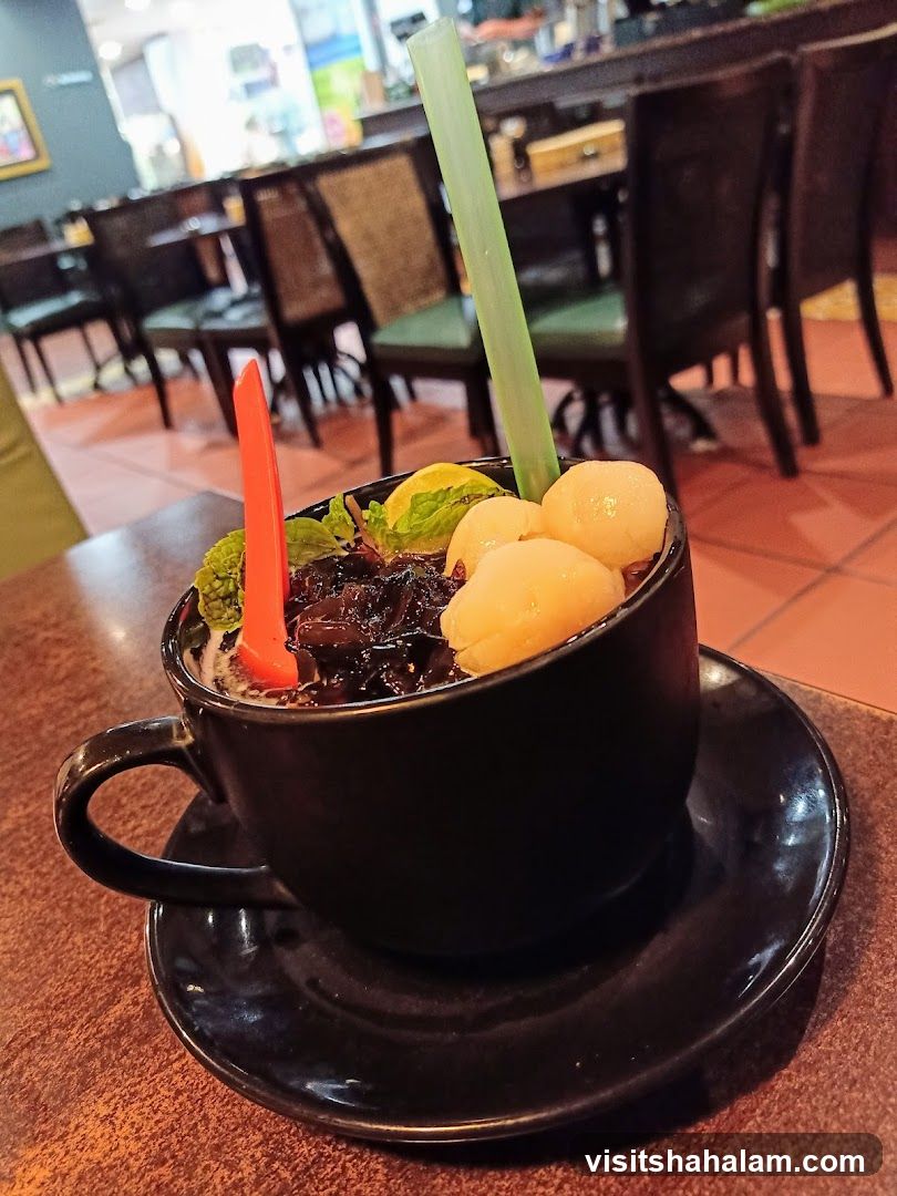 Dessert in a Black Cup
