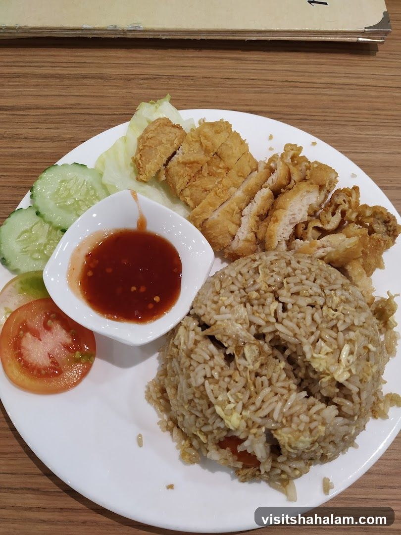 Fried Chicken with Fried Rice
