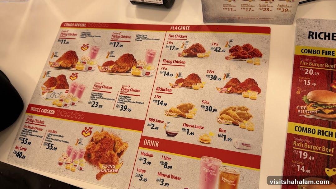 Richeese Menu