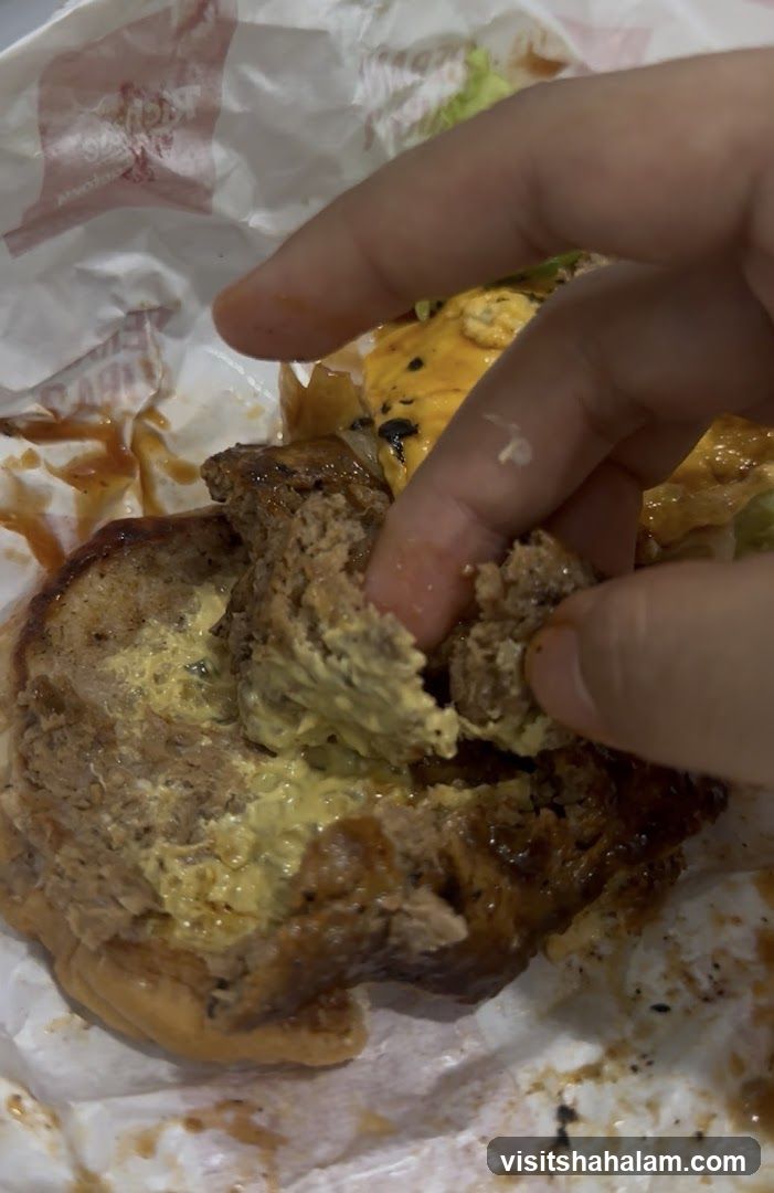 Burger with Mustard