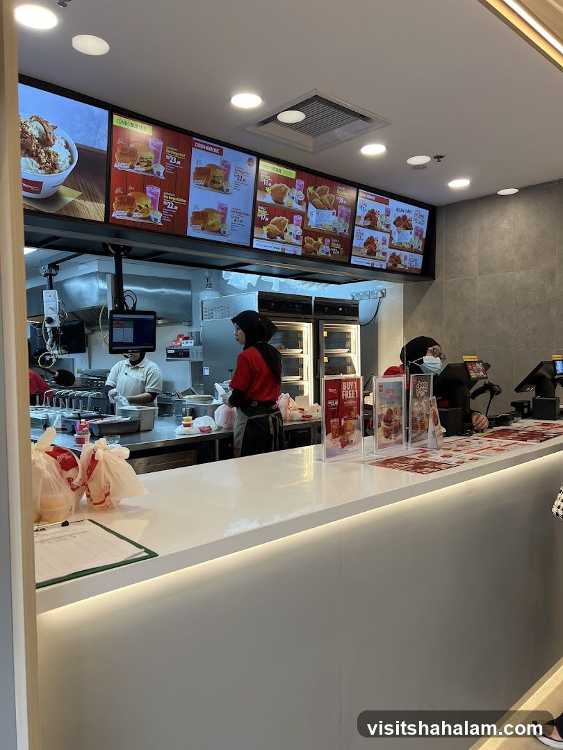 Fast Food Restaurant Counter
