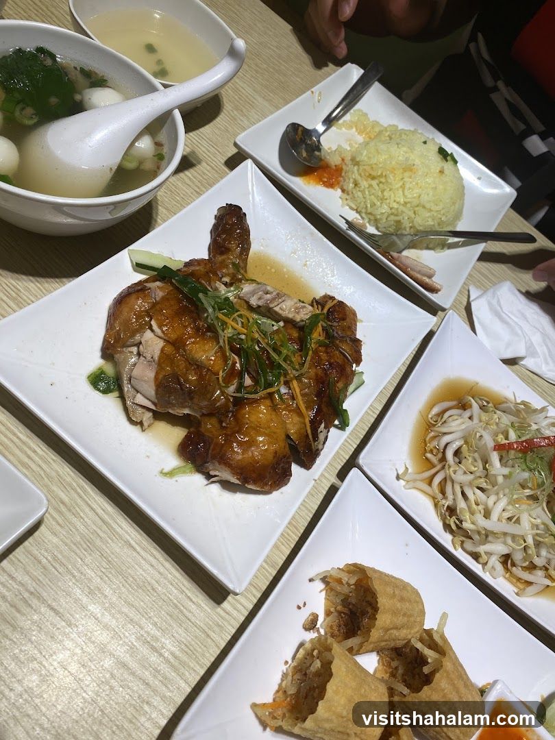 Hainanese Chicken Rice Meal
