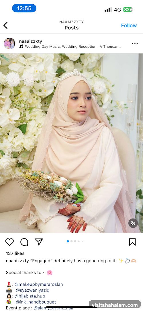Bride with flowers
