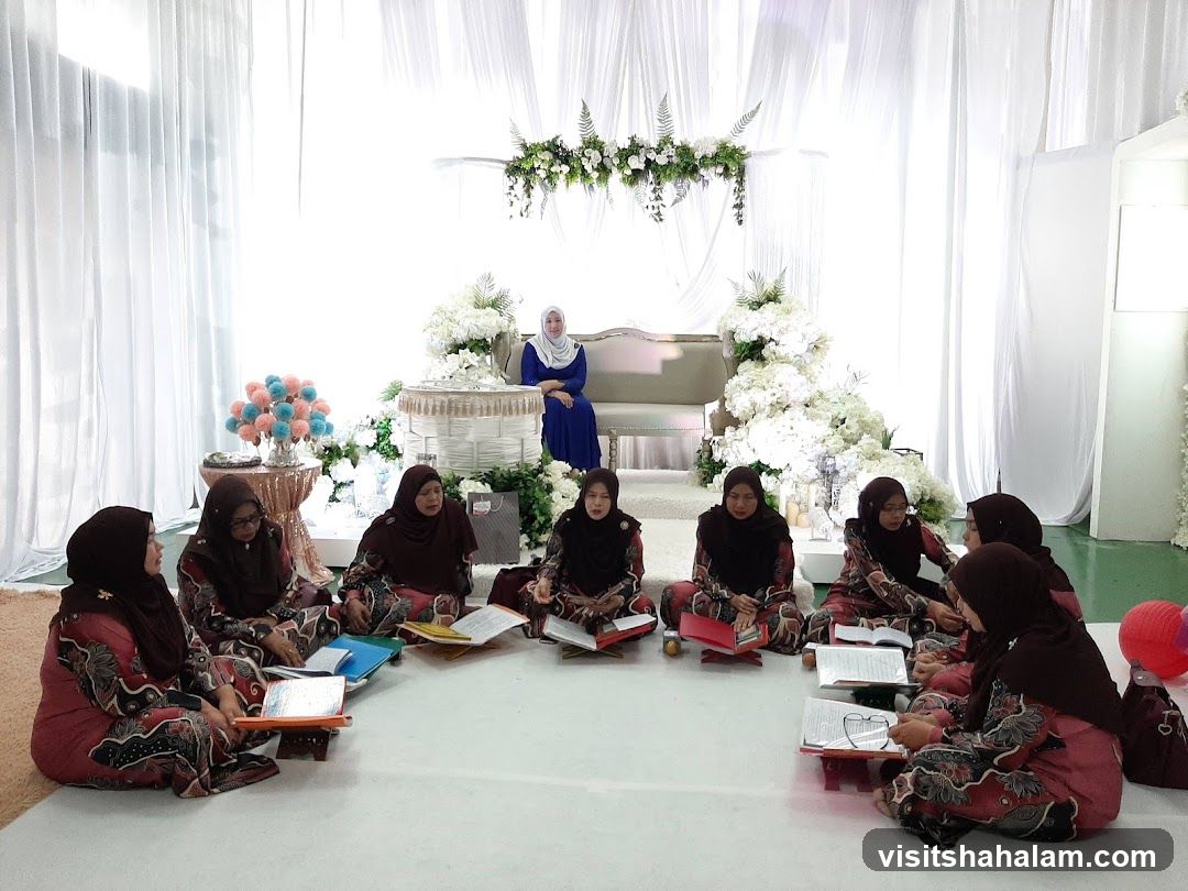 Group of women gathered for a religious ceremony