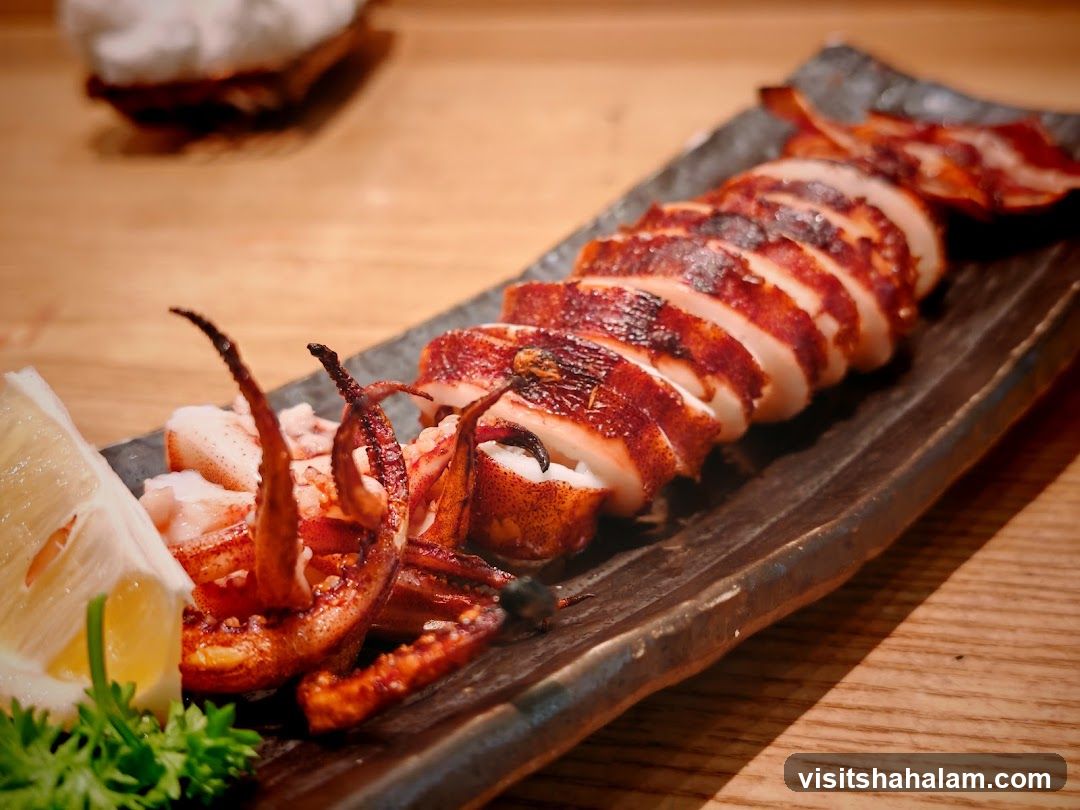 Grilled Squid with Lemon