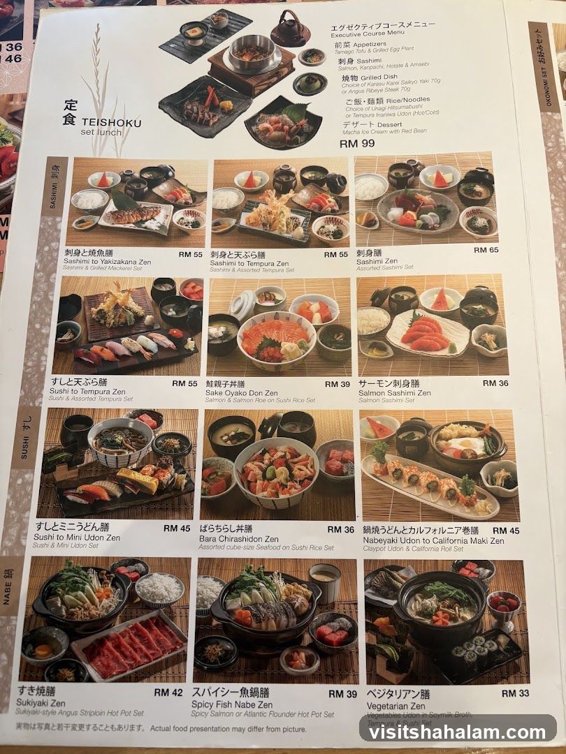 TEISHOKU set lunch