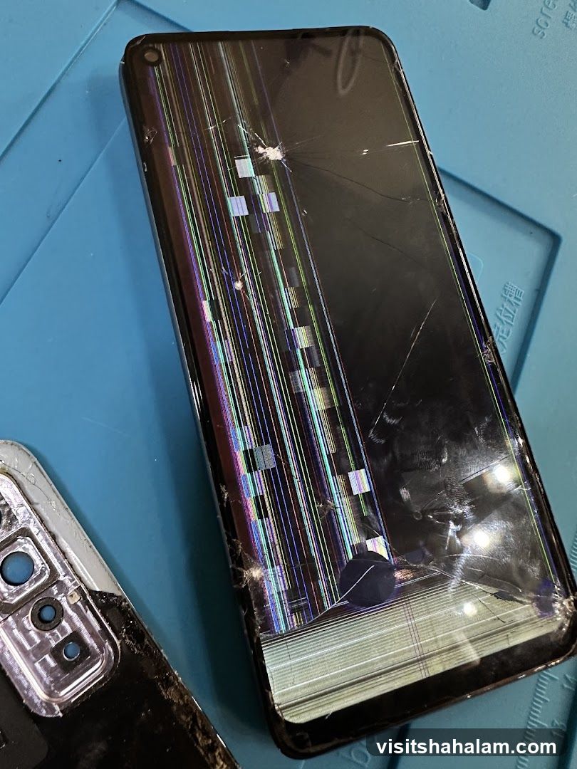 Damaged Smartphone Screen