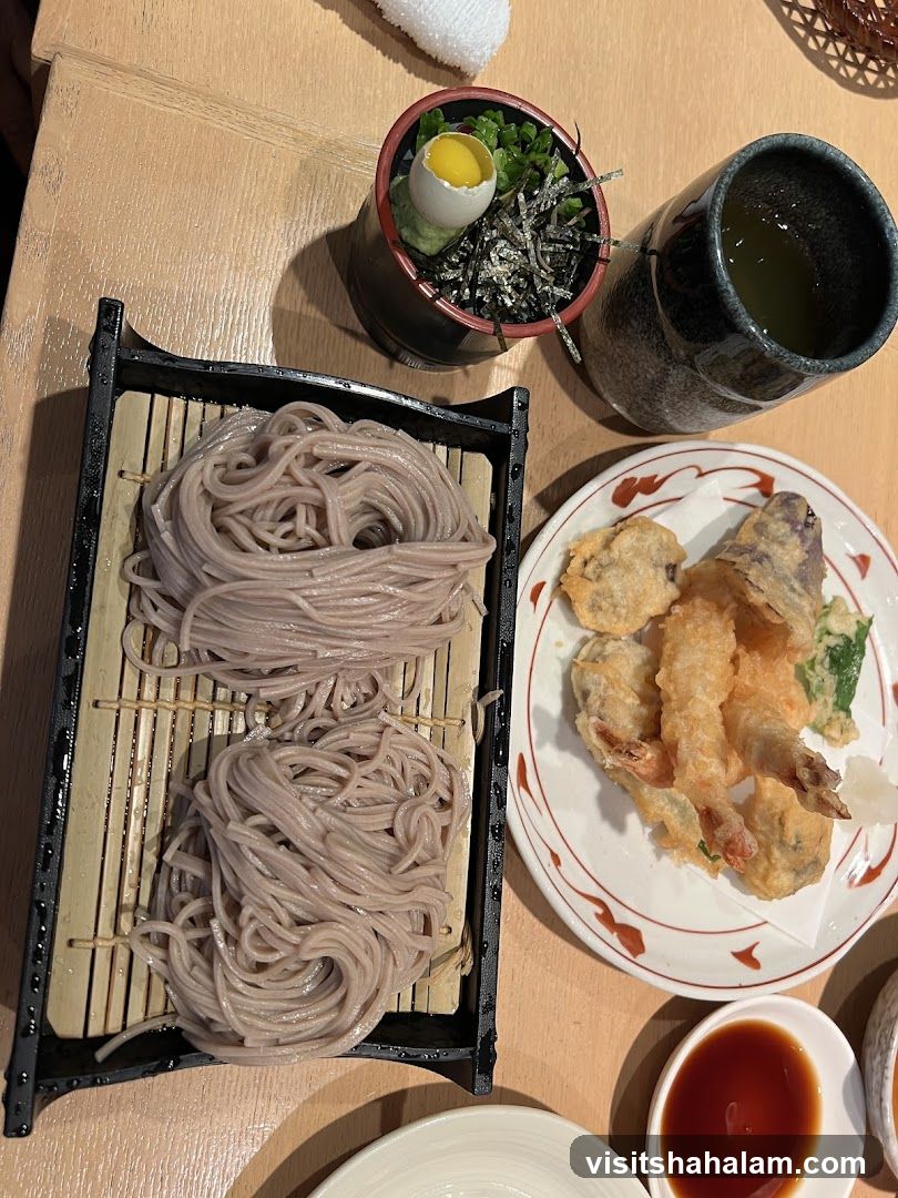 Soba Noodles with Tempura