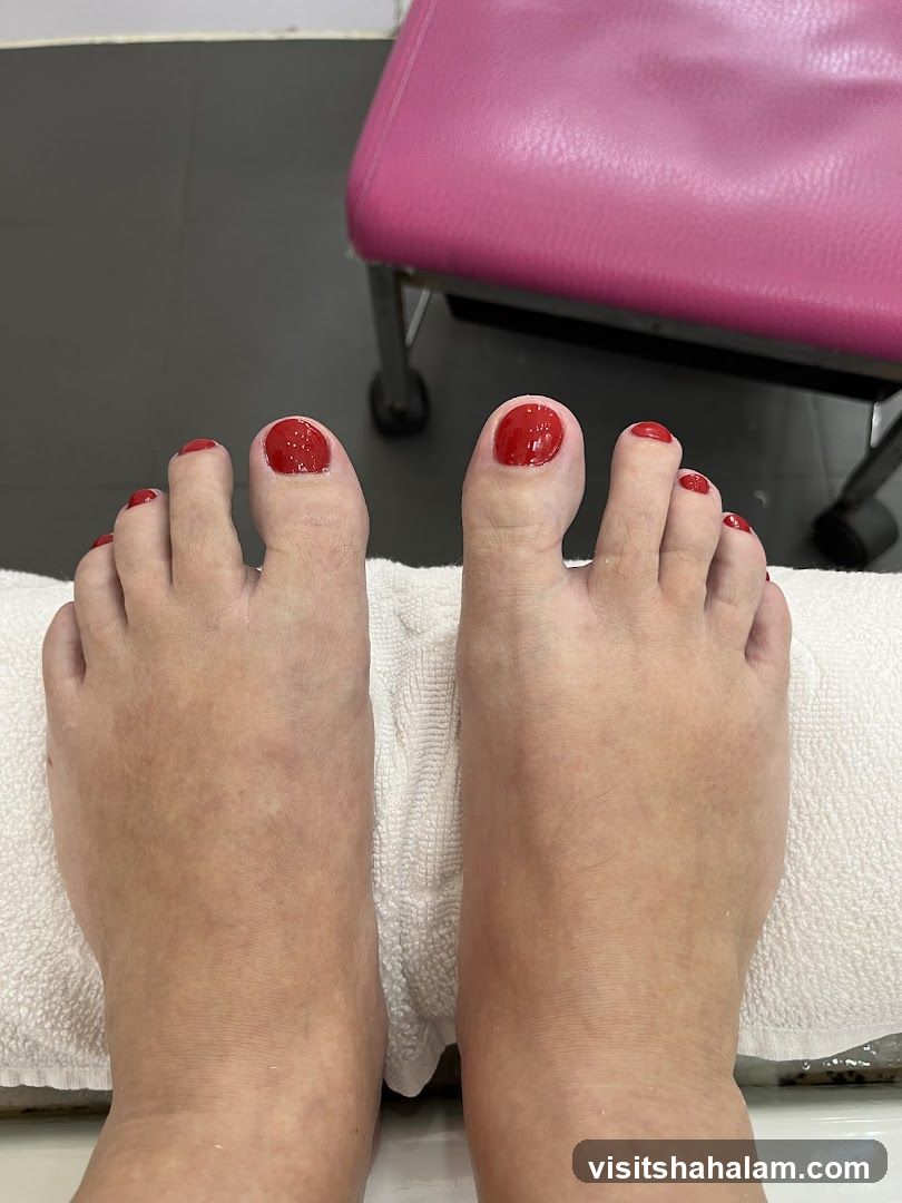 Freshly Painted Toes