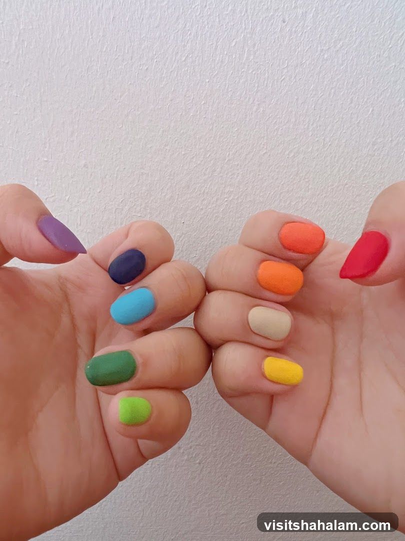 Rainbow Nails