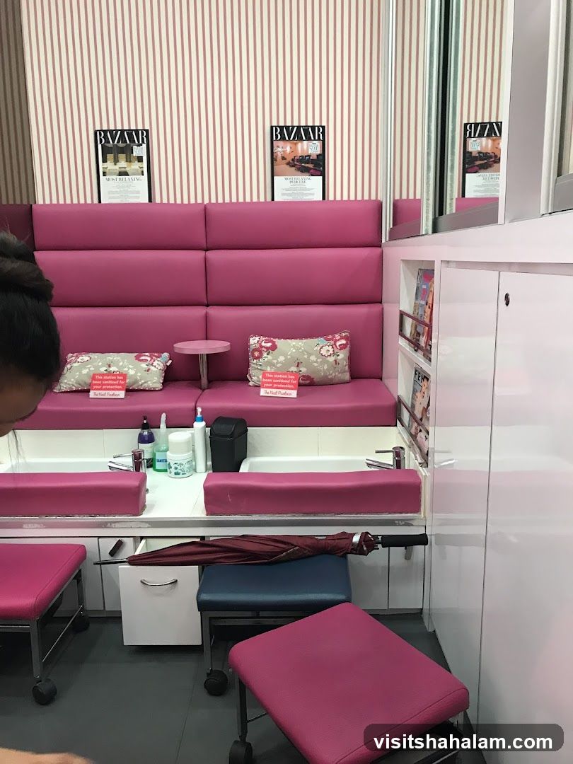 Nail Salon Seating Area