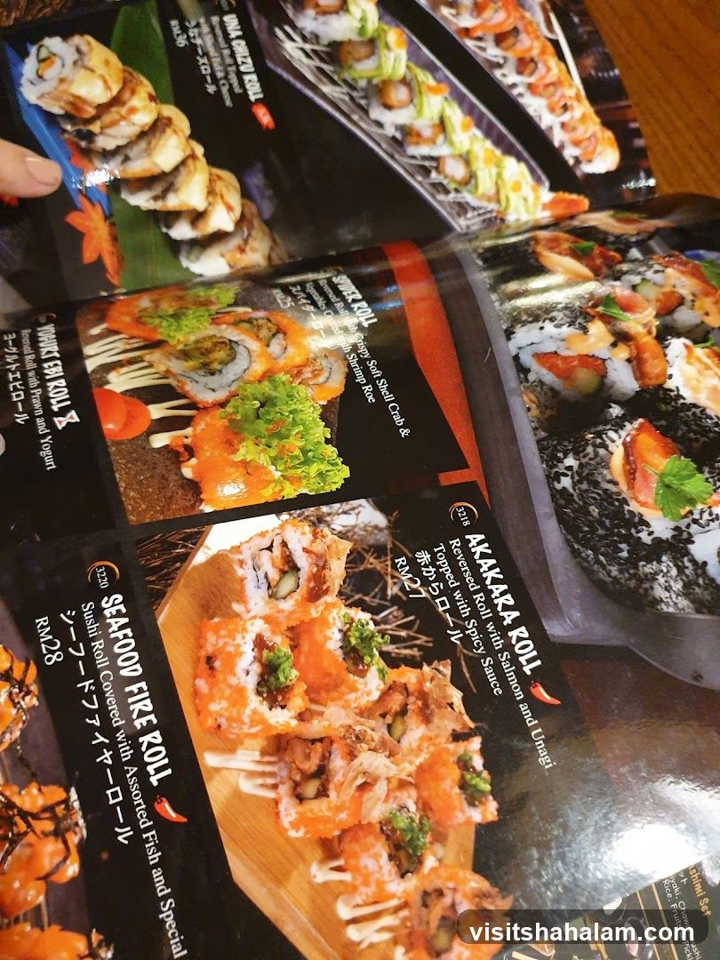 Sushi Menu