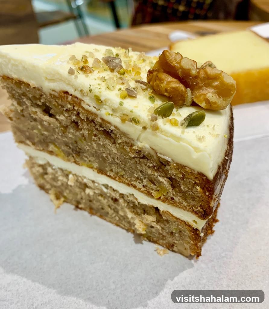 Slice of Cake with Nuts and Seeds