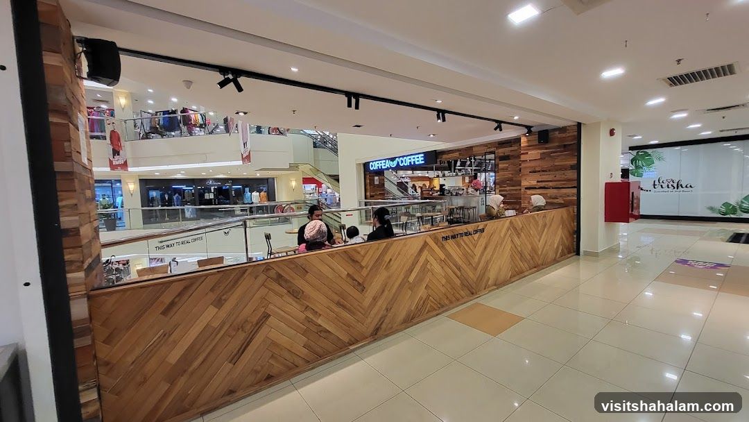 Coffee shop interior in a mall