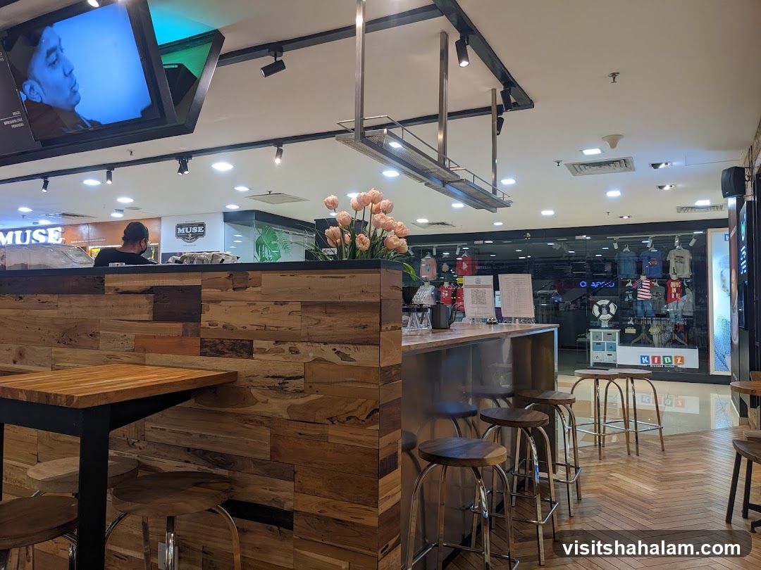 Cafe Interior with Bar Seating