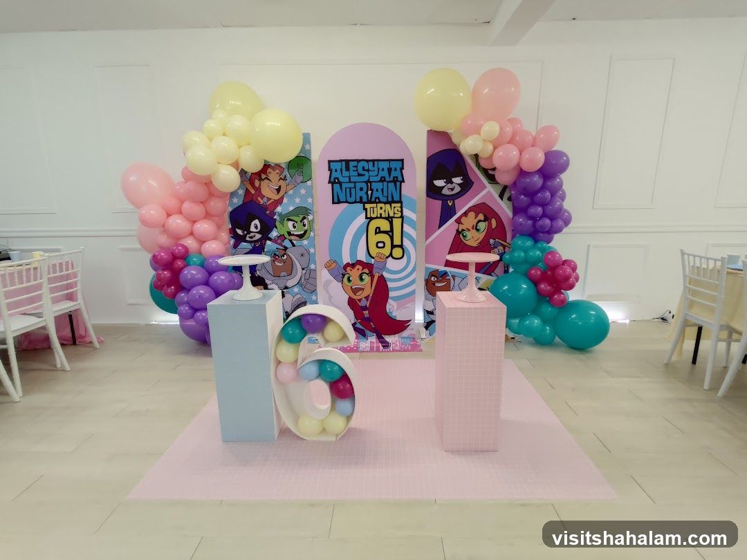 Teen Titans Birthday Decor