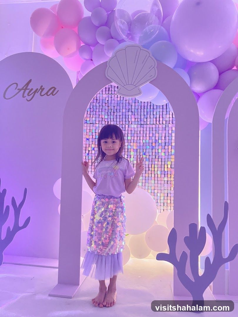 Mermaid Themed Birthday Party Setup