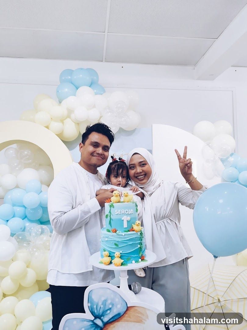 Family celebrating a birthday