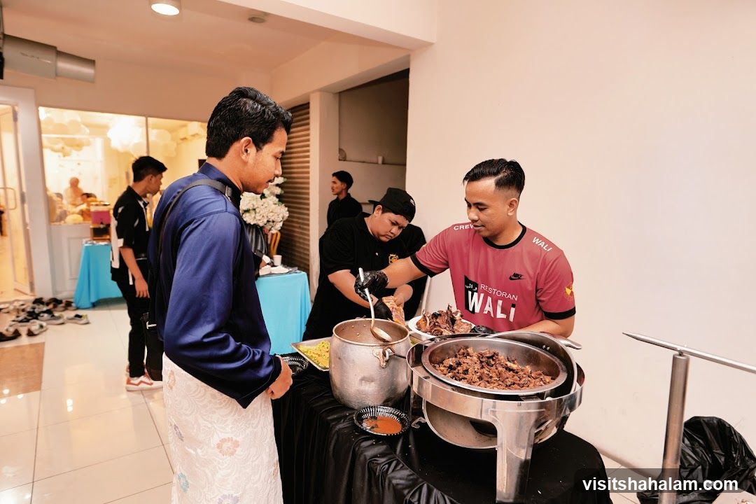 Catering service at an event