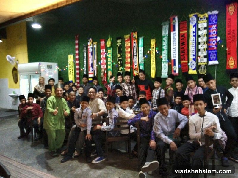 Group of boys with scarves