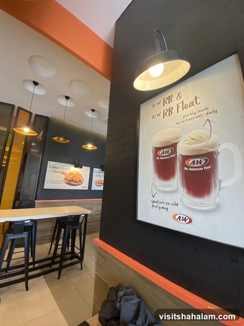 A&W Restaurant Interior