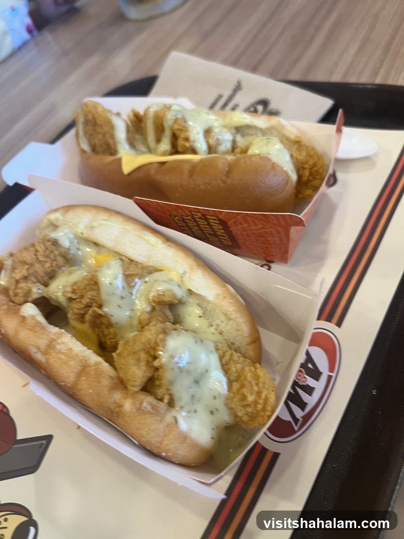 A&W Chicken Hot Dogs