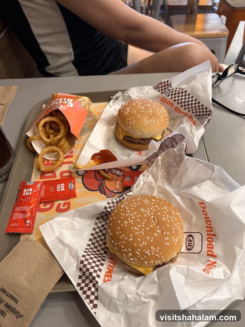 A&W Burgers and Onion Rings