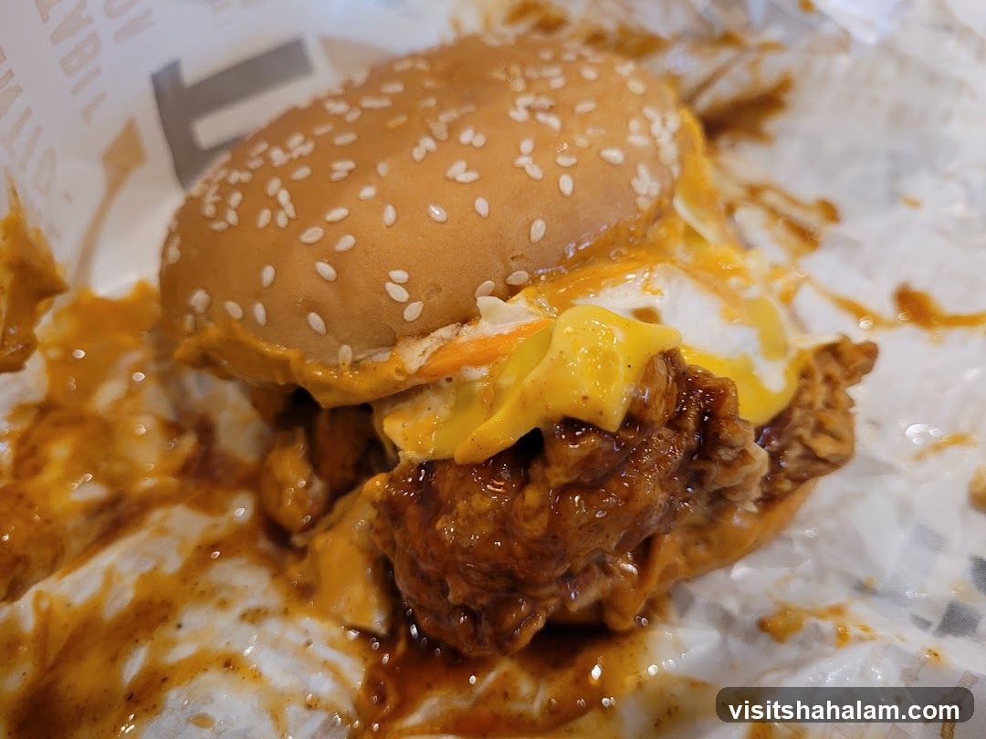Burger with Cheese and Sauce