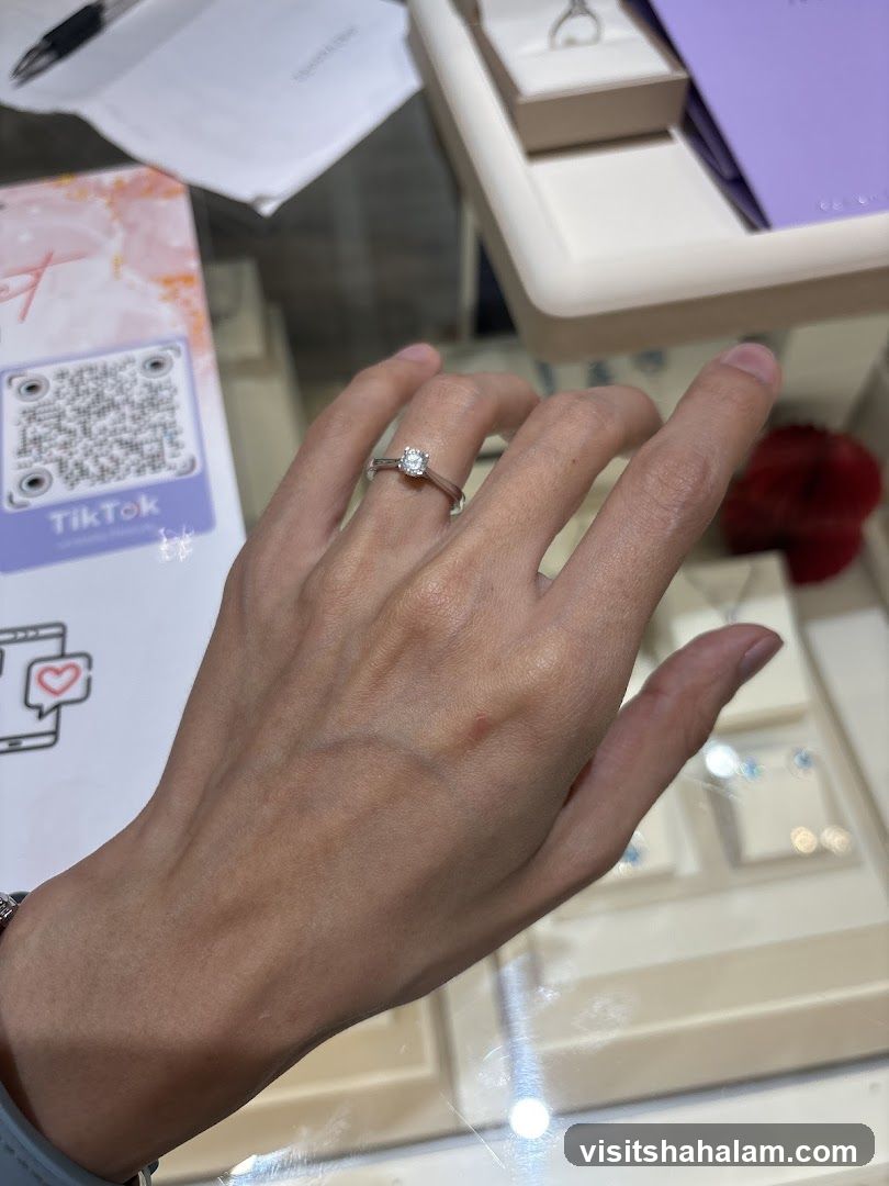 Diamond Ring on Hand