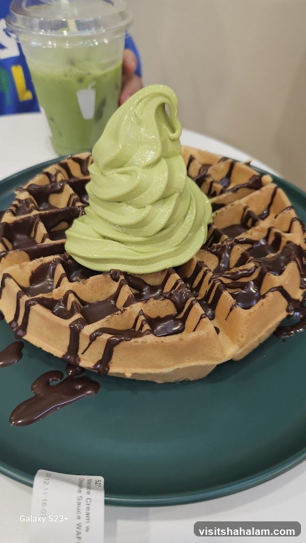 Matcha Soft Serve Waffle