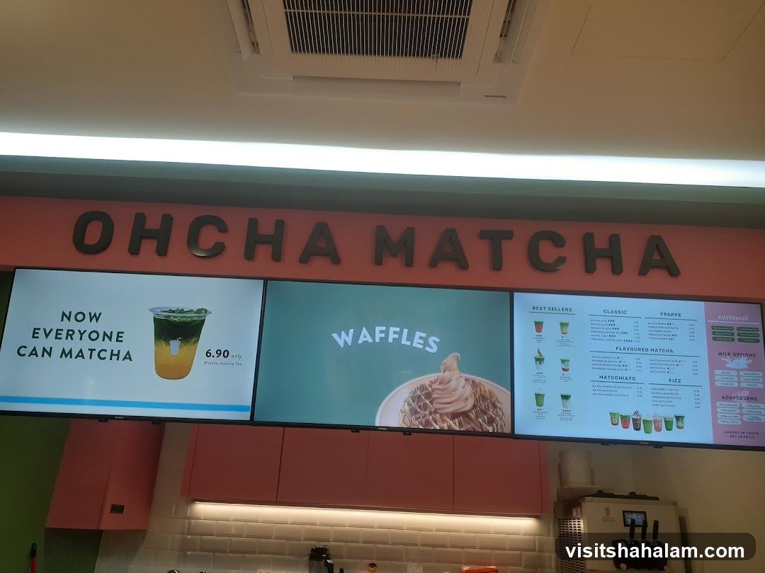 Ohcha Matcha Menu