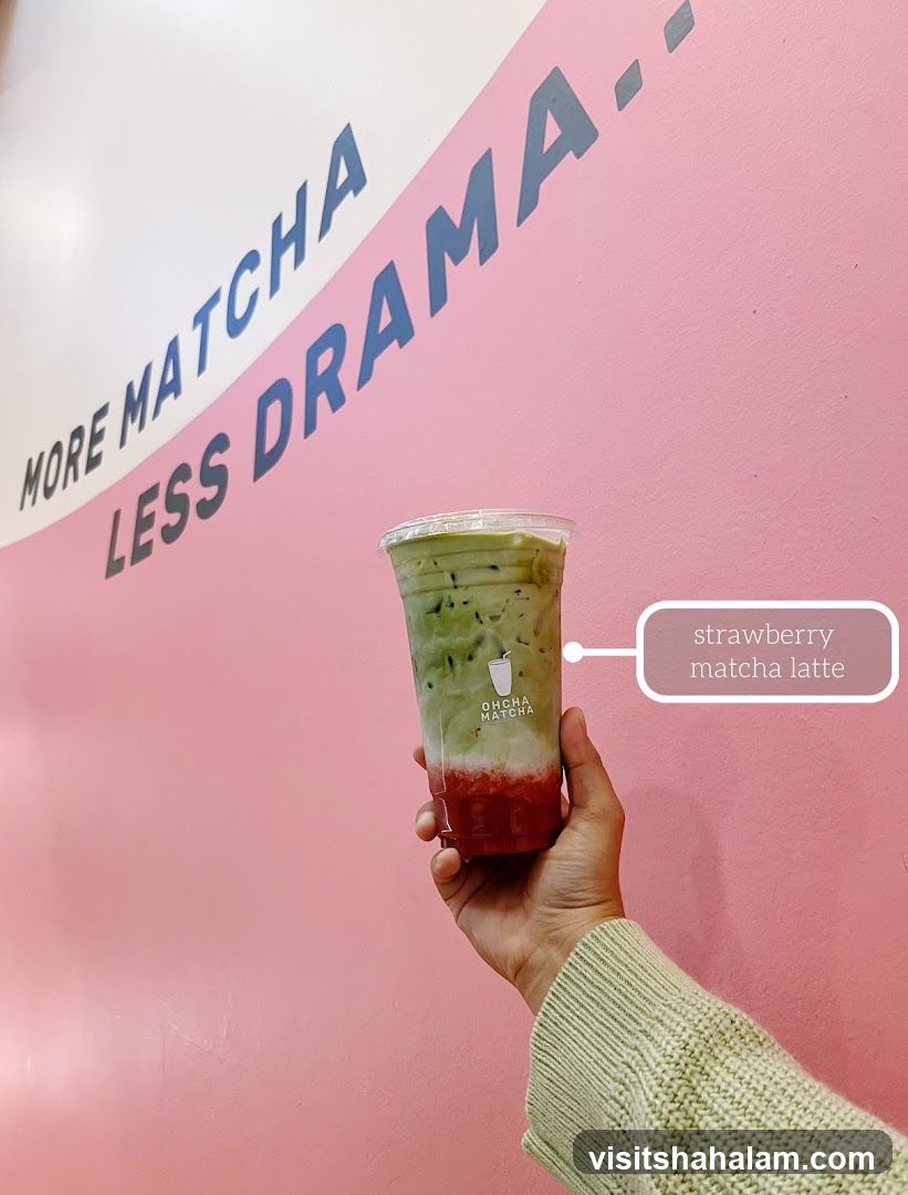 Strawberry Matcha Latte