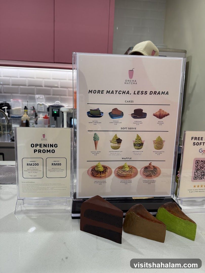 Menu and promotional materials