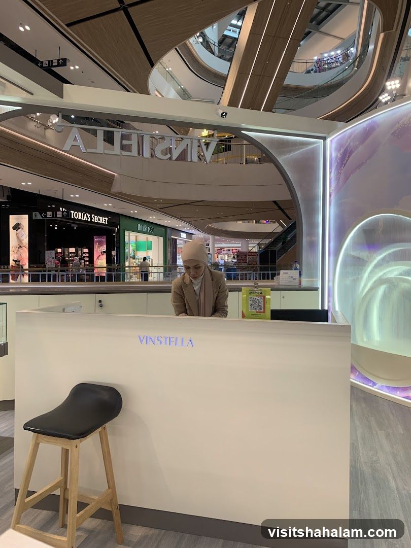 Store Interior with Reception Desk