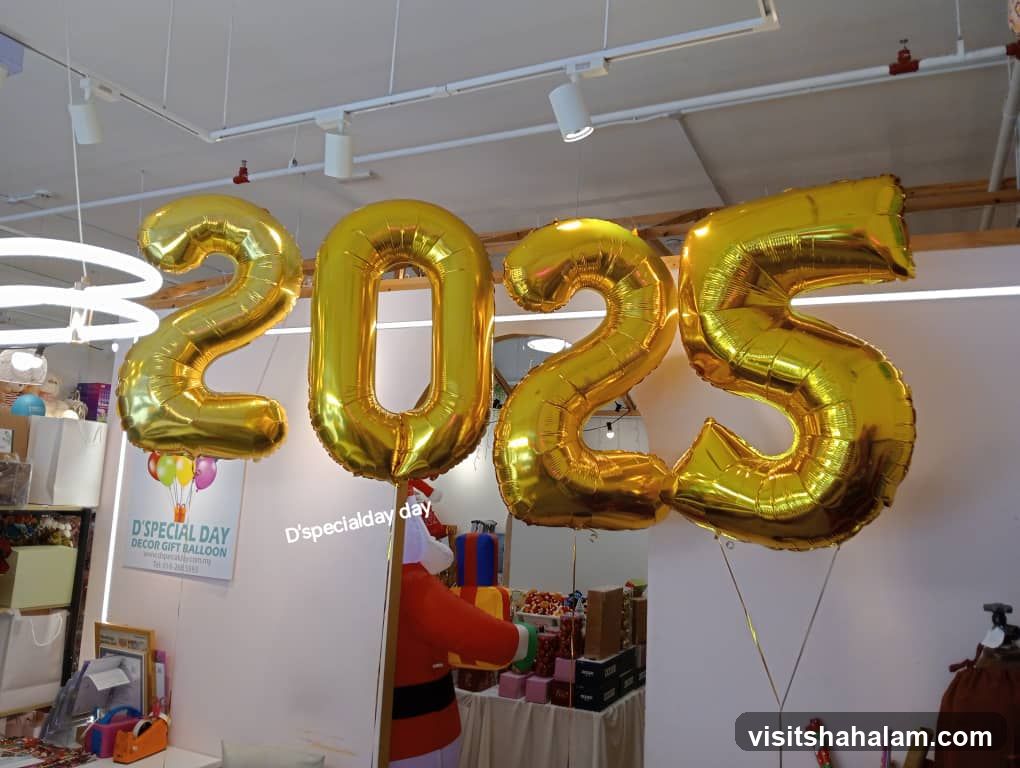 Gold Balloons for 2025