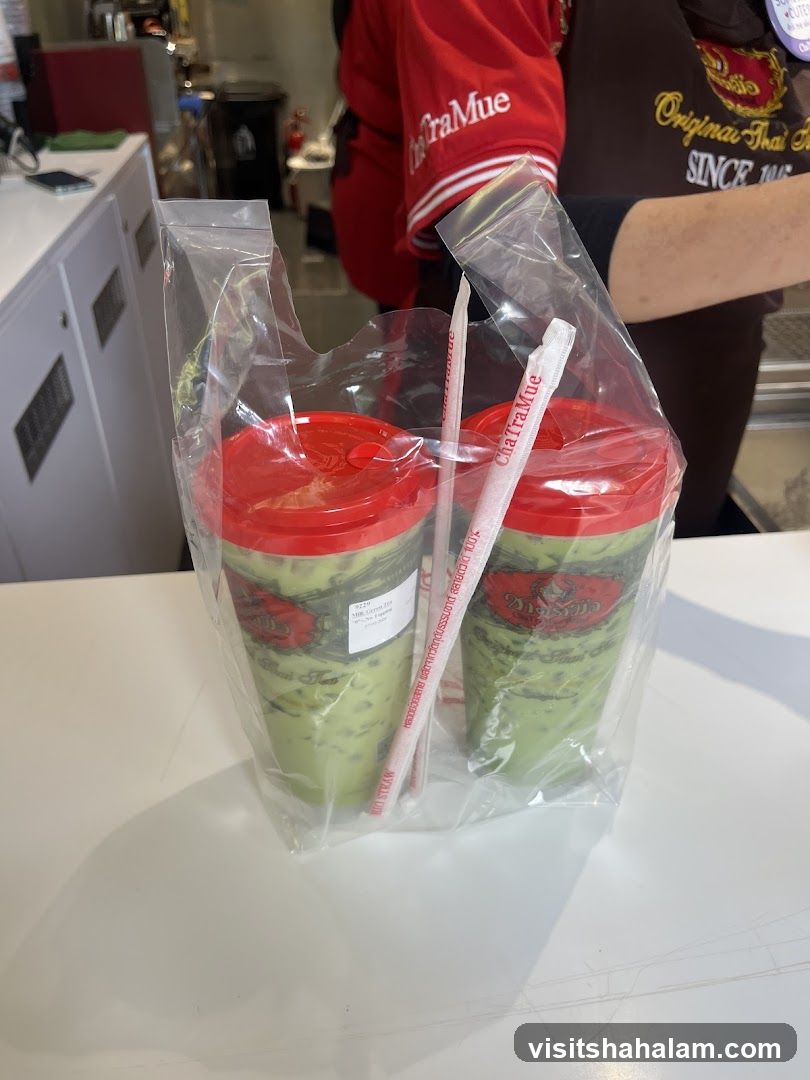 Two Thai Iced Teas in a Bag
