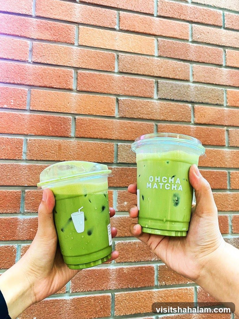 Two Matcha Drinks