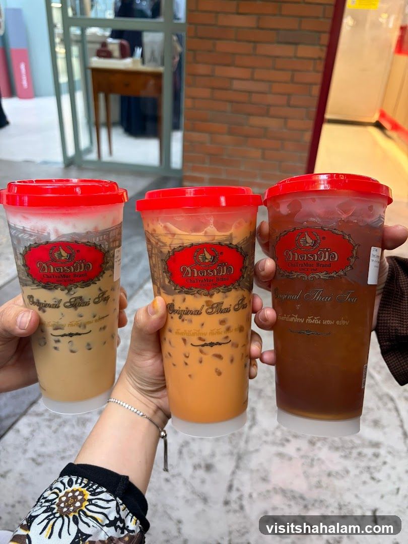 Three Thai Iced Teas