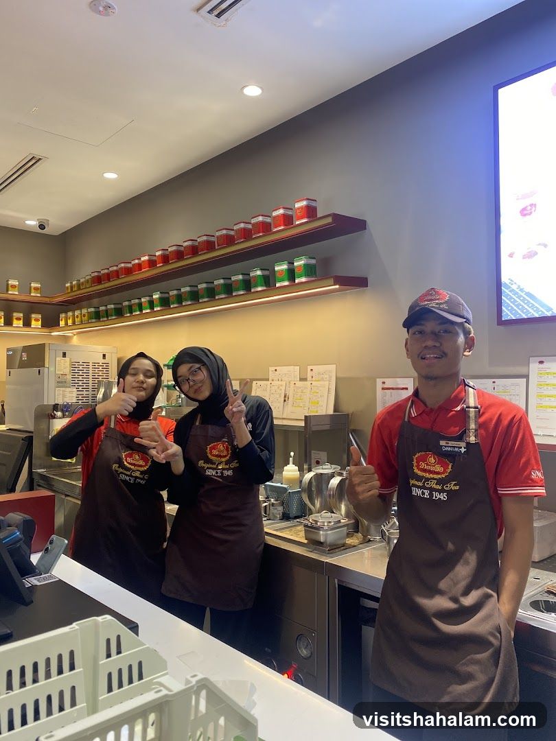 Staff at a Thai Tea Shop