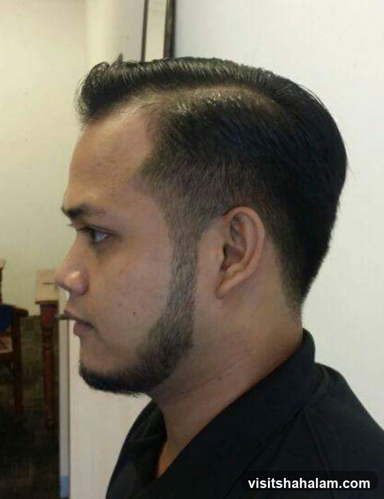 Man with a Fade Haircut and Goatee