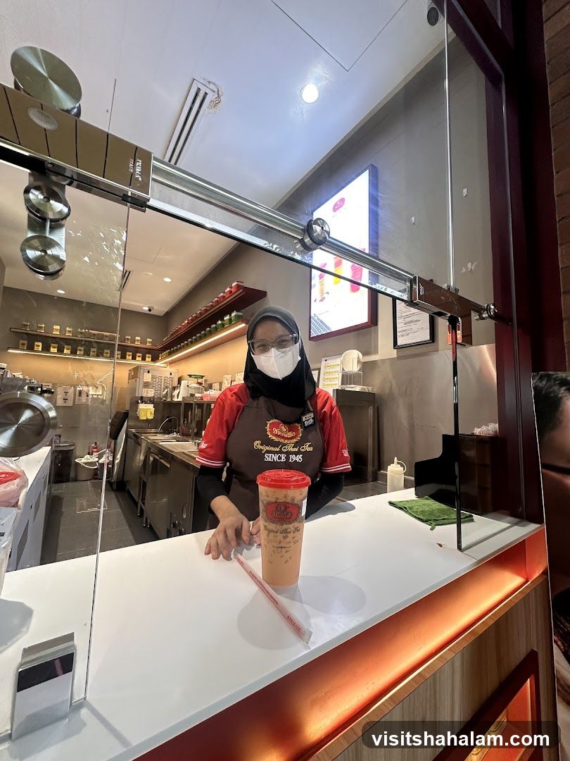 Tea Shop Counter with Staff