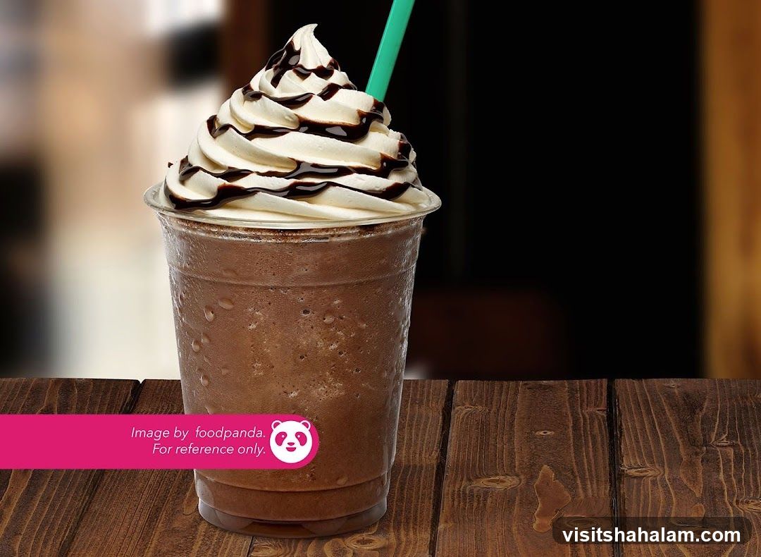 Chocolate Frappuccino with Whipped Cream and Chocolate Drizzle