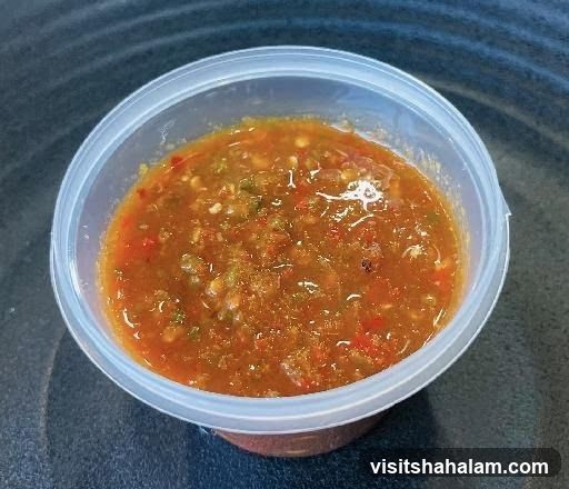 Spicy Sauce in Container