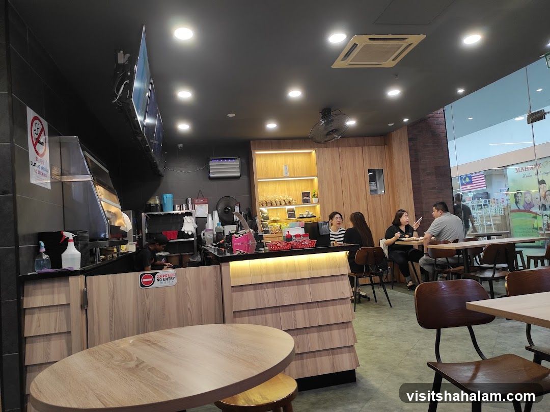 Cafe Interior with Patrons