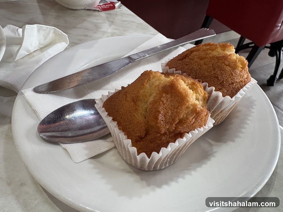 Two Muffins on a Plate
