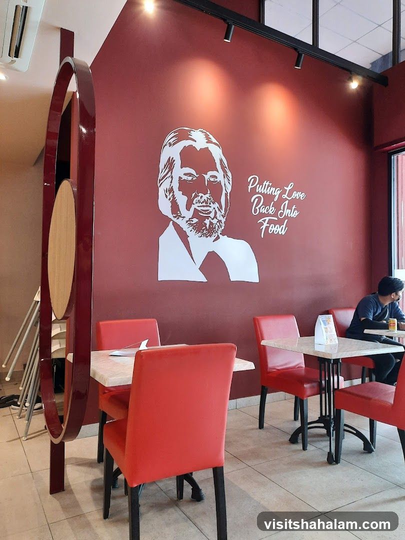 Restaurant Interior with Portrait and Seating