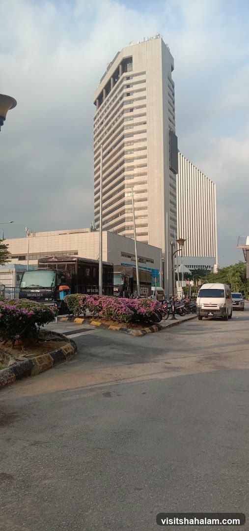 Modern Office Buildings and Street Scene