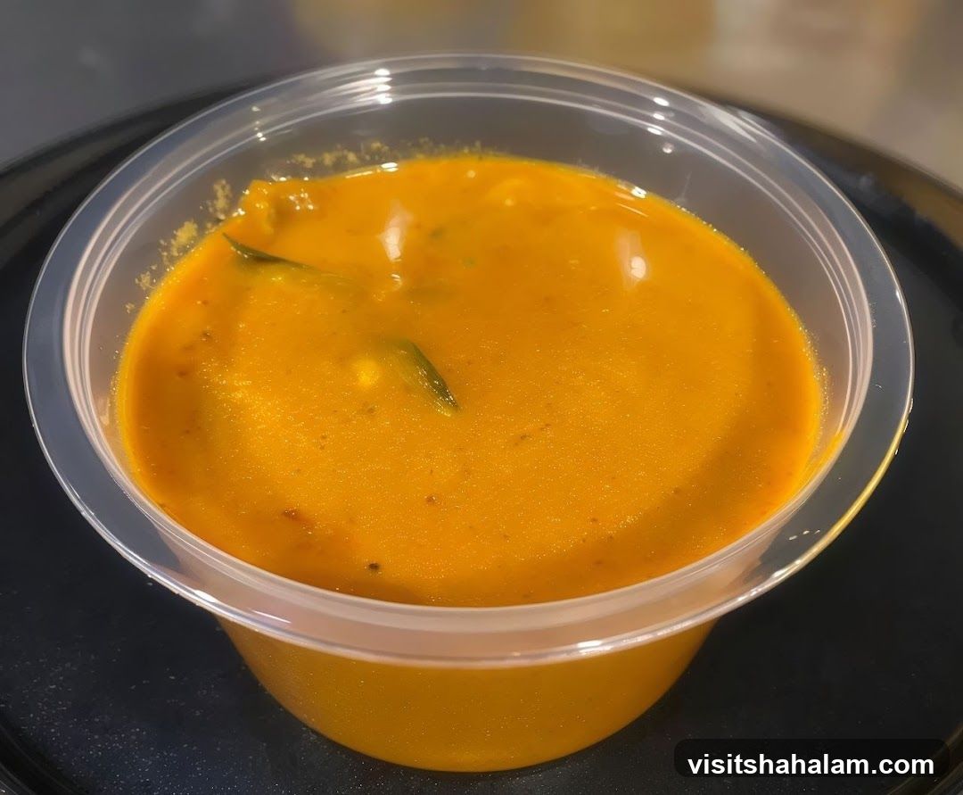 Orange Soup in a Container