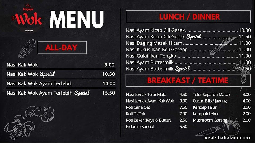 D'Wok Menu